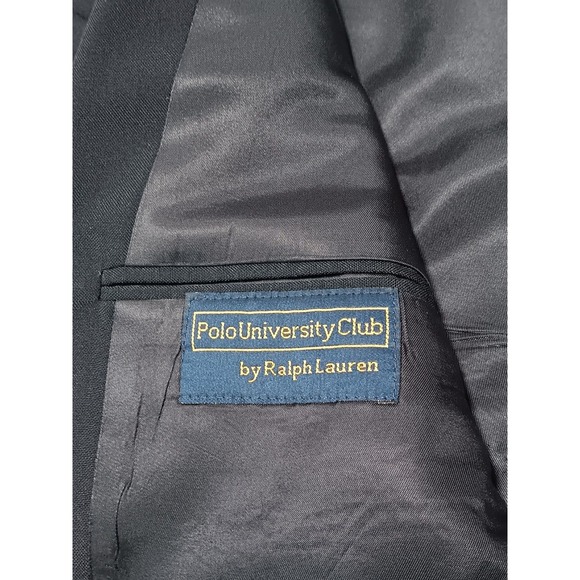 Polo Ralph Lauren Men's Navy Blue Polo University Club Sports Coat Size 43R USA - Picture 3 of 8